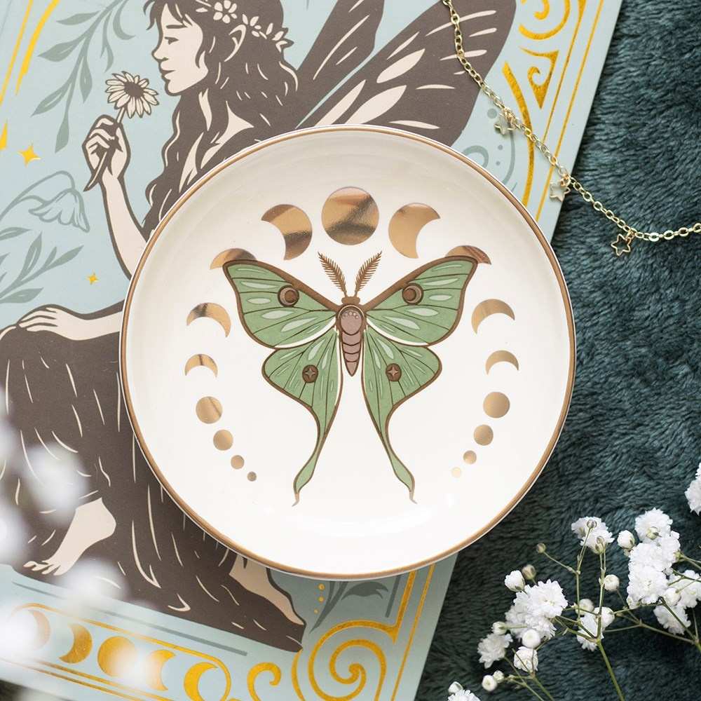 Something Different - Moonphase Moth Trinket dish - Multicolours